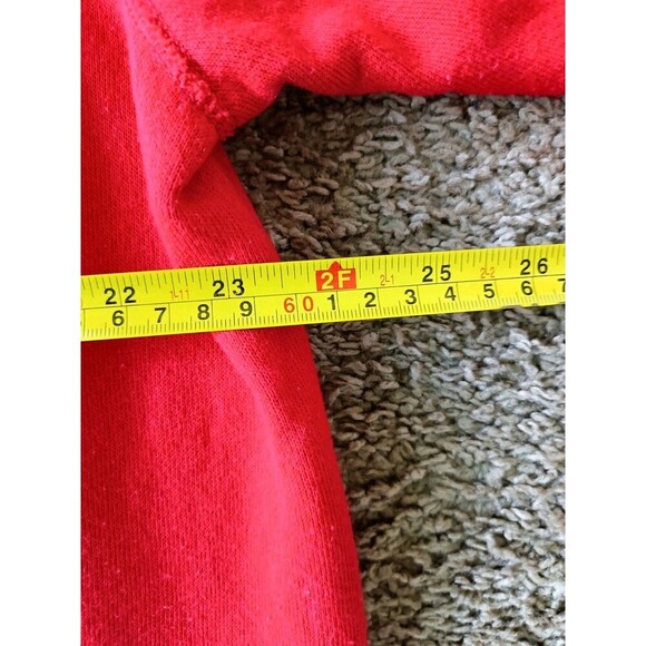 Vintage Rocking Horse Sweatshirt Women's 1X Red Long Sleeve - Picture 6 of 7